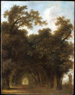 Jean Honore Fragonard - Bilder Gemälde - A Shaded Avenue