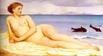 Frederic Leighton - Peintures - Actaea la Nymphe des mers