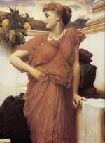 Lord Frederic Leighton - paintings - At the Fountain