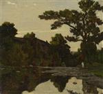 Henri Joseph Harpignies - Bilder Gemälde - A River Scene