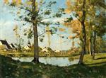 Henri Joseph Harpignies - Bilder Gemälde - Autumn at Saint-Privé