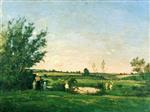 Henri Joseph Harpignies - Bilder Gemälde - Environs de Saint Pierre, Yonne