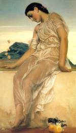 Lord Frederic Leighton  - paintings - Girl