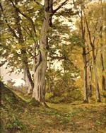 Henri Joseph Harpignies - Bilder Gemälde - Forest at Fontainebleau