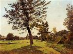 Henri Joseph Harpignies - Bilder Gemälde - Meadow, Sunlight Effect