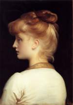 Lord Frederic Leighton  - paintings - A Girl