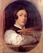 Lord Frederic Leighton  - Peintures - Autoportrait en jeune garçon
