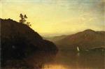 John Frederick Kensett - Bilder Gemälde - Along the Hudson