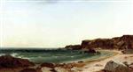 John Frederick Kensett  - Bilder Gemälde - Forty Steps, Newport, Rhode Island