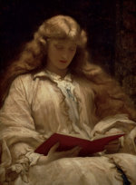 Lord Frederic Leighton  - Peintures - La femme aux cheveux blonds