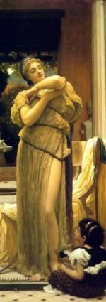Frederic Leighton  - Peintures - Vénus se déshabillant