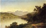 John Frederick Kensett  - Bilder Gemälde - The Langsdale Pike
