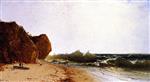 John Frederick Kensett  - Bilder Gemälde - The Seashore