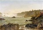 John Frederick Kensett  - Bilder Gemälde - View of Niagara Falls