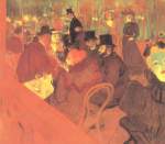 Henri de Toulouse Lautrec - Bilder Gemälde - Das Promenoir des »Moulin Rouge«