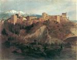 Franz von Lenbach  - Bilder Gemälde - The Alhambra in Granada