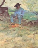 Henri de Toulouse Lautrec - Peintures - Le jeune Routy à Céleyran