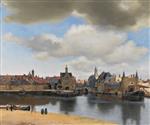 Jan Vermeer van Delft - Bilder Gemälde - Ansicht von Delft