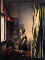 Jan Vermeer van Delft - Bilder Gemälde - Briefleserin am offenen Fenster