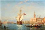 Felix Ziem - Bilder Gemälde - L'Entrée dans le Grand Bassin, Venise