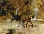 Henri de Toulouse Lautrec - paintings - Dog Car (Der Einspaenner)