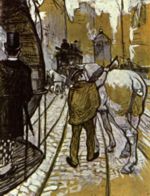 Henri de Toulouse Lautrec - paintings - Le côtier de la compagnie des omnibus 