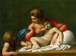 Bild:The Madonna and Sleeping Child with Saint John the Baptist