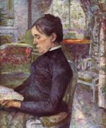 Henri de Toulouse Lautrec  - Peintures - Portrait de la comtesse A. de Toulouse-Lautrec
