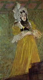 Henri de Toulouse Lautrec  - Peintures - Portrait de Mlle May Belfort