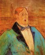 Henri de Toulouse Lautrec  - Peintures - Portrait d'Oscar Wilde