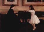 James Abbott McNeill Whistler - Bilder Gemälde - Am Klavier