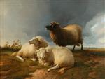 Thomas Sidney Cooper  - Bilder Gemälde - Sheep on the Common