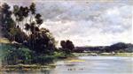 Charles Francois Daubigny - Bilder Gemälde - Banks of a River