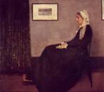 James Abbott McNeill Whistler - paintings - Arrangement in Grey and Black (Portrait of the Painters Mother)