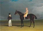 John Frederick Herring - Bilder Gemälde - Birmingham with Patrick Conolly Up, and his Owner, John Beardsworth