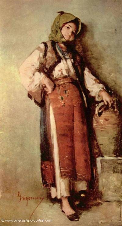 Baeuerin mit Krug