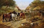 John Frederick Herring  - Bilder Gemälde - Glad to be home