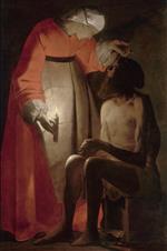 Georges de La Tour - Bilder Gemälde - Job Mocked by His Wife