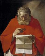 Georges de La Tour - Bilder Gemälde - Saint Jerome Reading a Letter