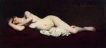 Jules Joseph Lefebvre - Bilder Gemälde - A Reclining Nude