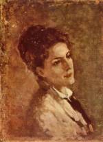 Nicolae Grigorescu - Peintures - Portrait d'Alexandrina Filionescu