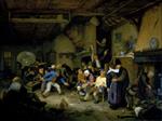 Adriaen van Ostade  - Bilder Gemälde - Peasants Dancing in a Tavern