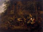 Adriaen van Ostade  - Bilder Gemälde - Rural Feast