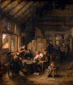 Adriaen van Ostade  - Bilder Gemälde - The Table in the Village Inn