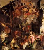 Paolo Veronese - Bilder Gemälde - Adoration of the Shepherds