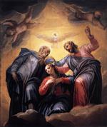 Paolo Veronese  - Bilder Gemälde - Coronation of the Virgin-2