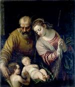 Paolo Veronese  - Bilder Gemälde - Holy Family with St John