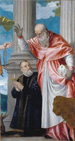 Paolo Veronese  - Bilder Gemälde - Saint Jerome and a Donor