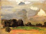 Thomas Pollock Anshutz - Bilder Gemälde - Landscape with Grey Sky