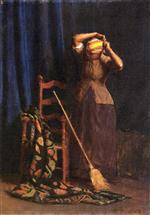 Thomas Pollock Anshutz  - Bilder Gemälde - The Chore
